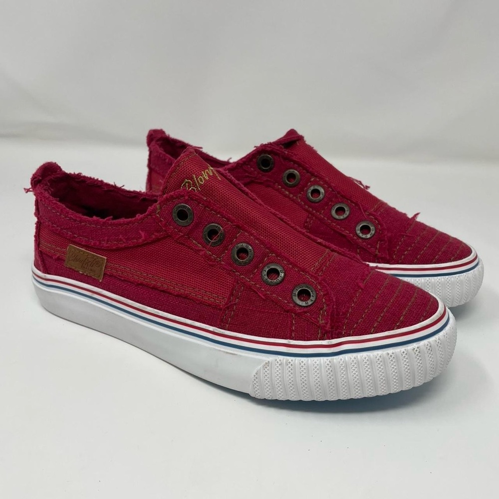 Blowfish Malibu Women's Play Slip On - Jester Red Hipster Smoked Twill